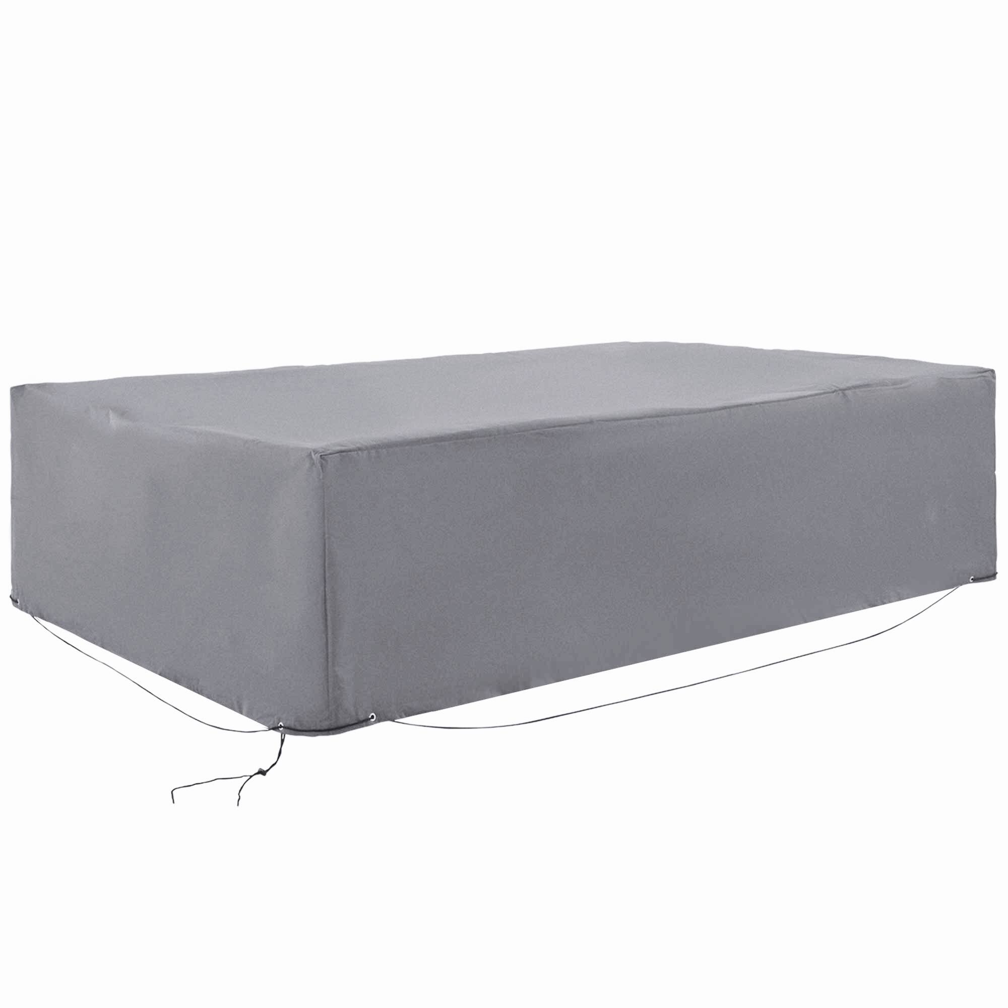 Front. Outsunny - 97" x 65" x 26" Heavy Duty Outdoor Sectional Sofa Cover, Waterproof Patio Furniture Cover for Weather Protection - Gray.