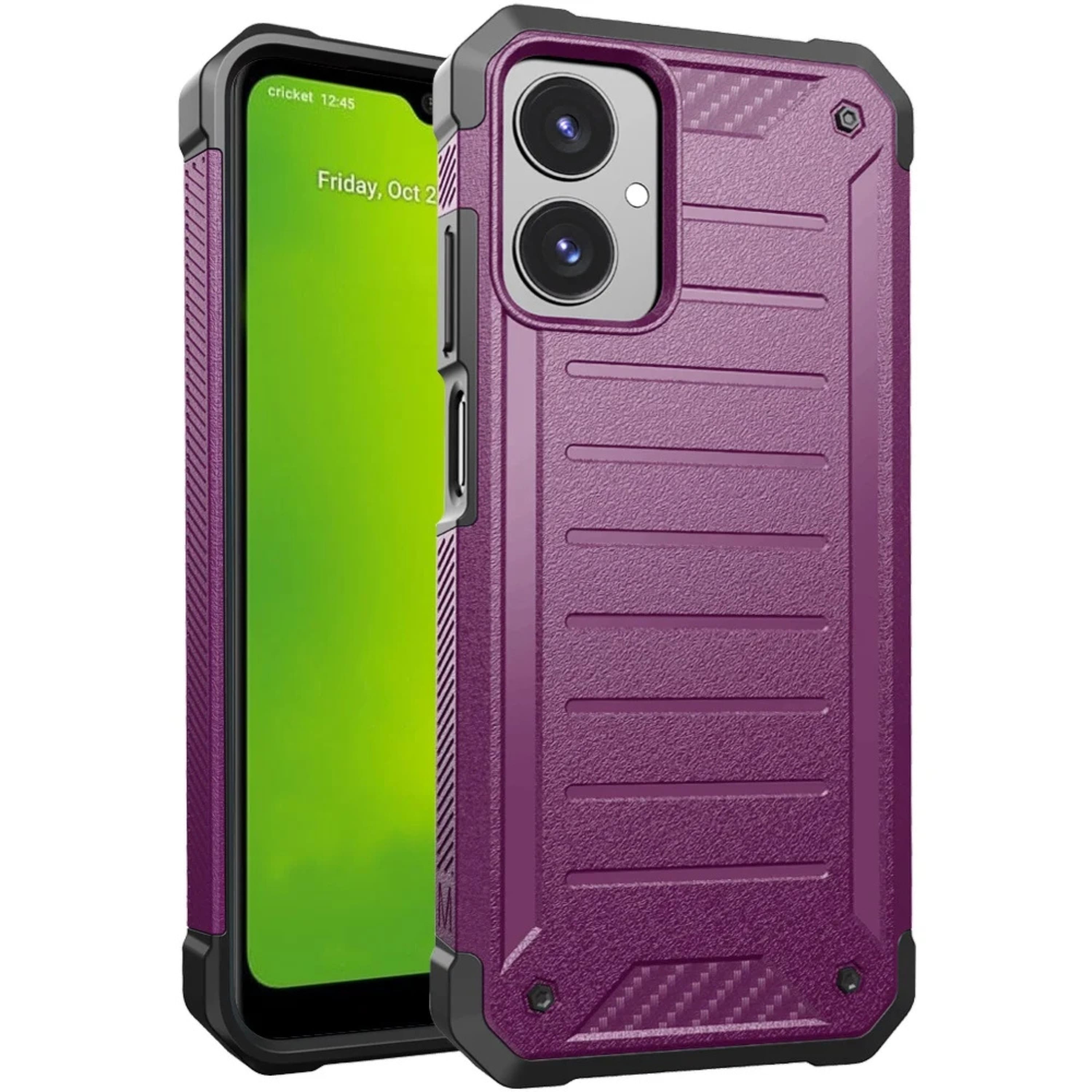 Kitcheniva - Rugged Protective Cover With Tempered Glass For Cricket Icon 2026 AT&T Propel 3 5G - Purple price history on PriceWatchPro