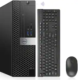 Dell - Refurbished Excellent - OptiPlex 7040 SFF Desktop Computer, i7-6700 3.40GHz, 32GB DDR4 RAM, 1TB M.2 NVMe SSD, Built-in WiFi 6E, Win11 Pro - Black