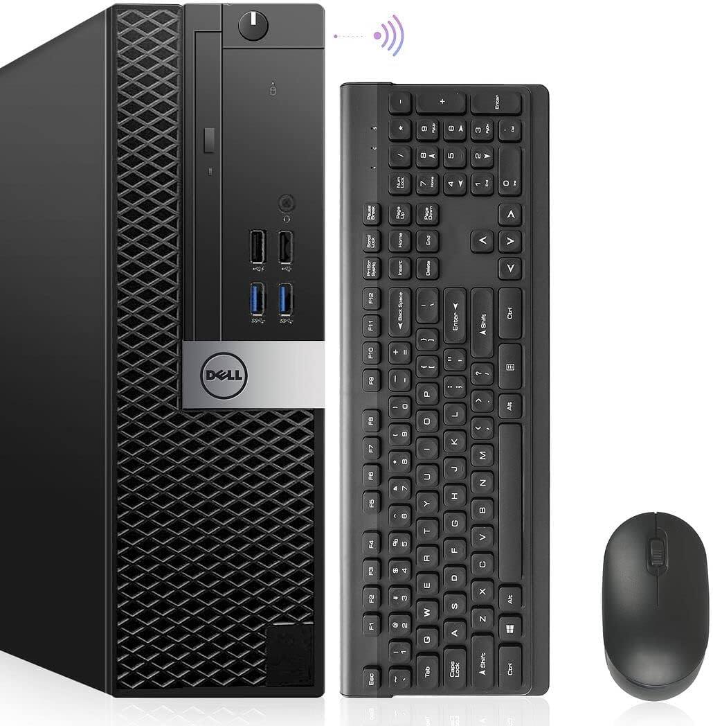 Dell - Refurbished Excellent - OptiPlex 7040 SFF Desktop Computer, i7-6700 3.40GHz, 32GB DDR4 RAM, 1TB M.2 NVMe SSD, Built-in WiFi 6E, Win11 Pro - Black