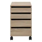 Front. OSP Home Furnishings - Holly Mobile Storage Cart - River Oak.
