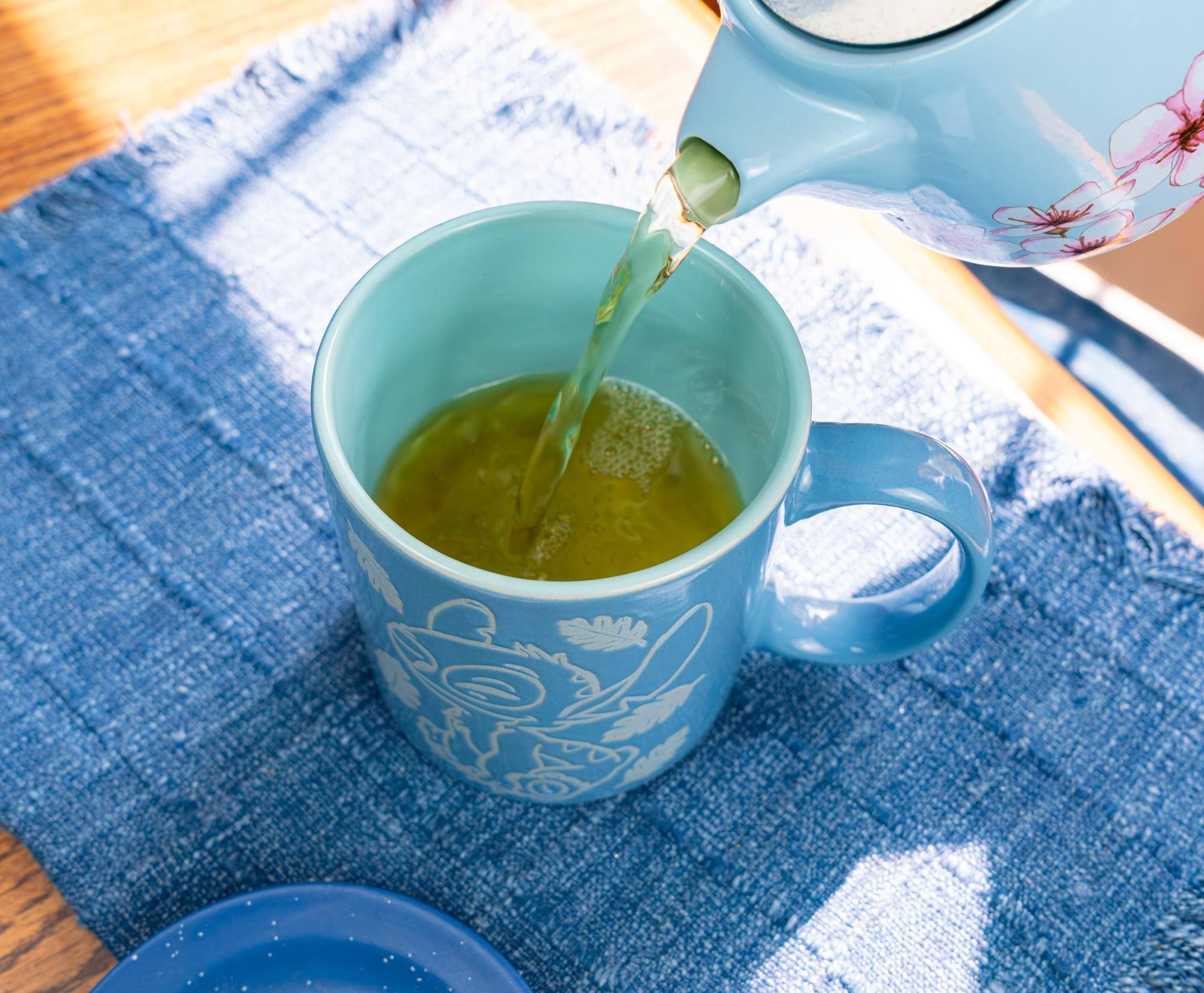 Alt View 5. Silver Buffalo - Disney Lilo & Stitch "Cute But Cheeky" Wax-Resist Ceramic Mug | Holds 20 Ounces - Blue.