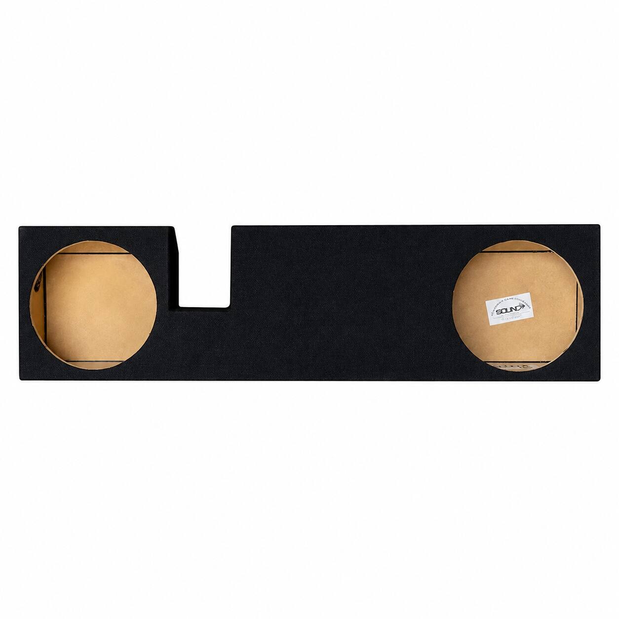 Front. SoundBox - SoundBox LCE-F003/12U, Ford F150 SuperCab / SuperCrew Dual 12 Subwoofer Enclosure, 2004-2008.