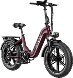 Heybike - Ranger S 1000W - Foldable Step-Thru Fat-Tire Ebike 55mi Max Range 28mph Max Speed - UL Certified - Red - Front_Zoom