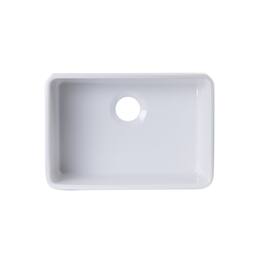 Alfi - brand 24 inch Single Bowl Fireclay Undermount Kitchen Sink - White