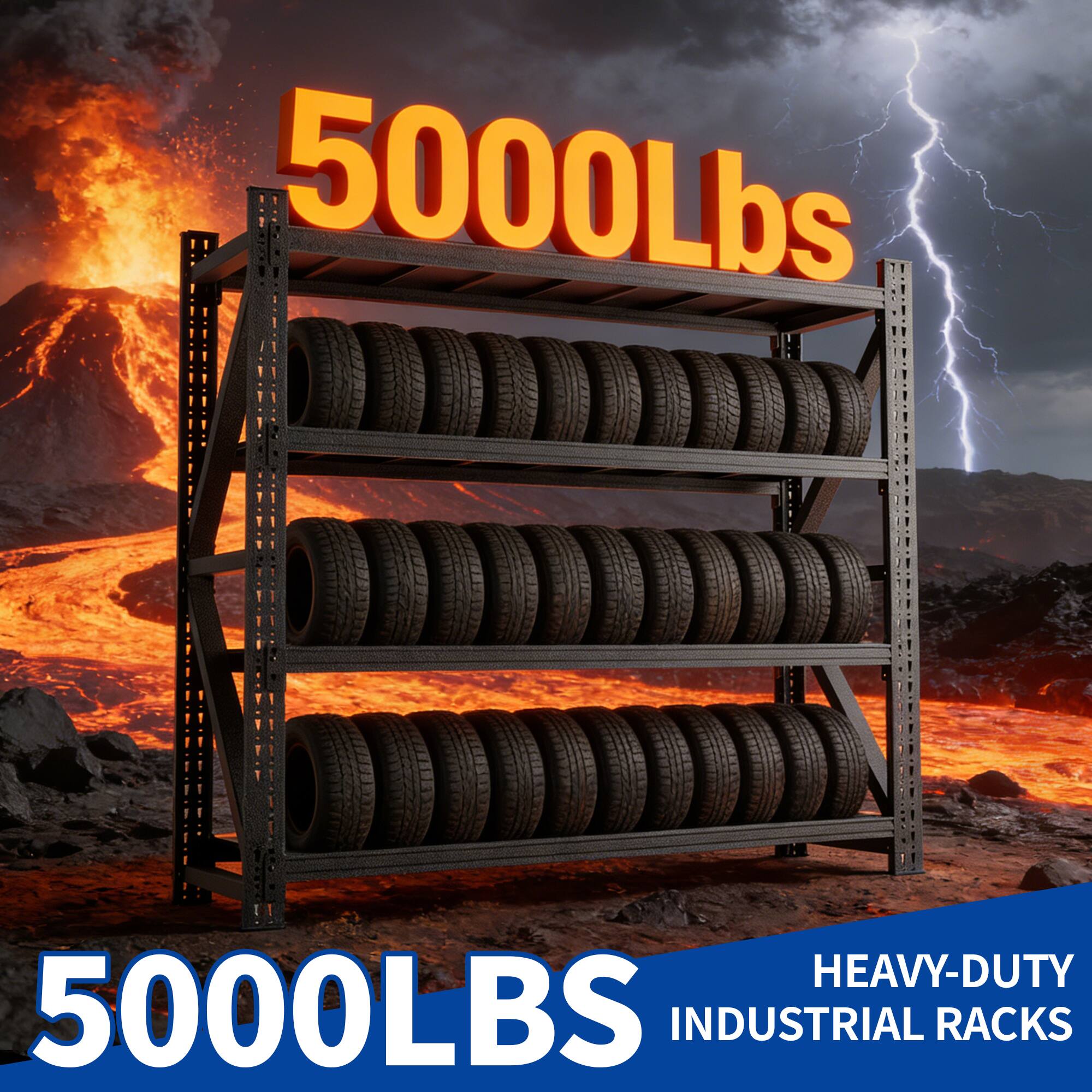 5000Lbs HEAVY-DUTY 5000LBS INDUSTRIAL RACKS