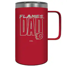 Great American Products - Calgary Flames Dad 18oz. Hustle Travel Mug - Multicolor