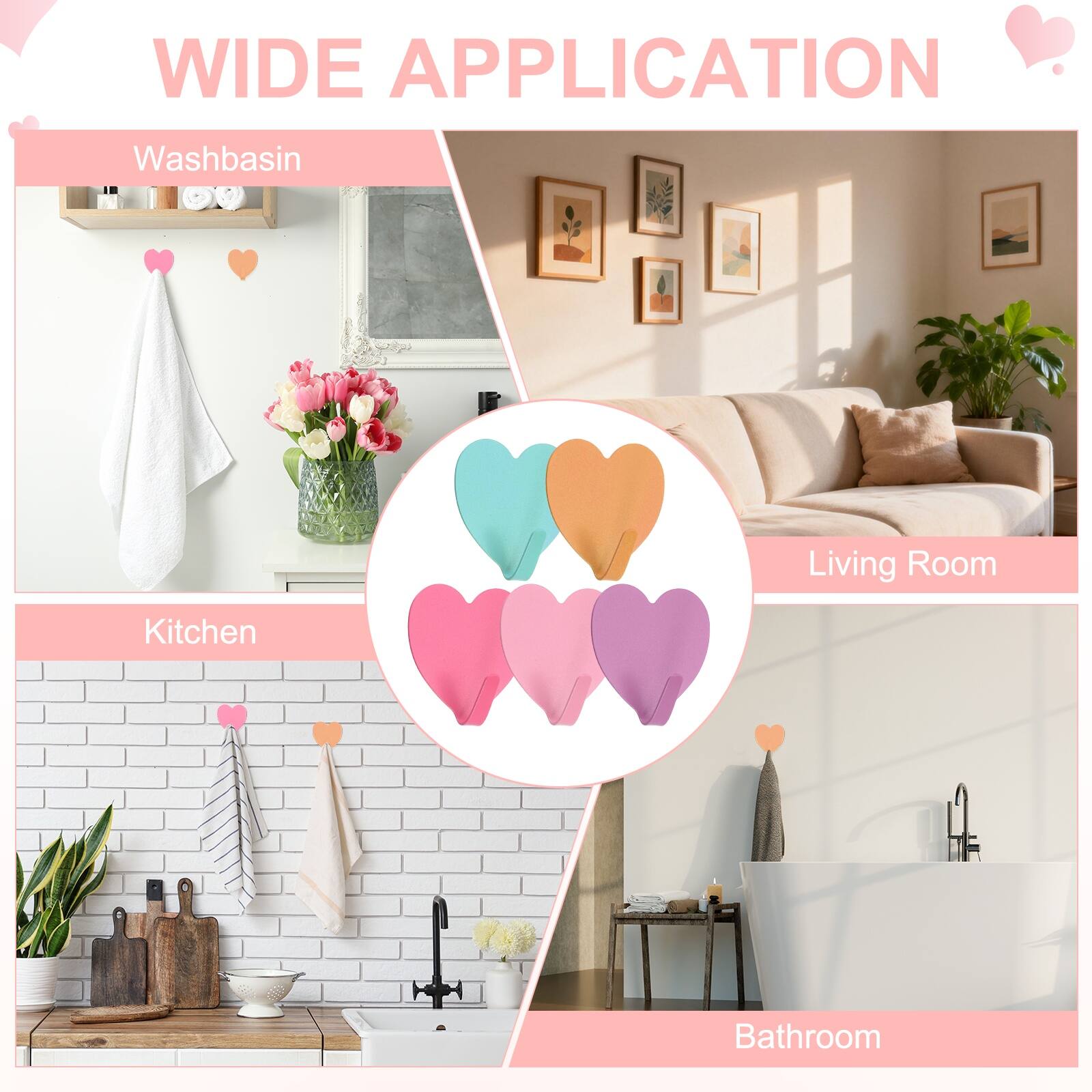 WIDE APPLICATION

- Washbasin
- Kitchen
- Living Room
- Bathroom