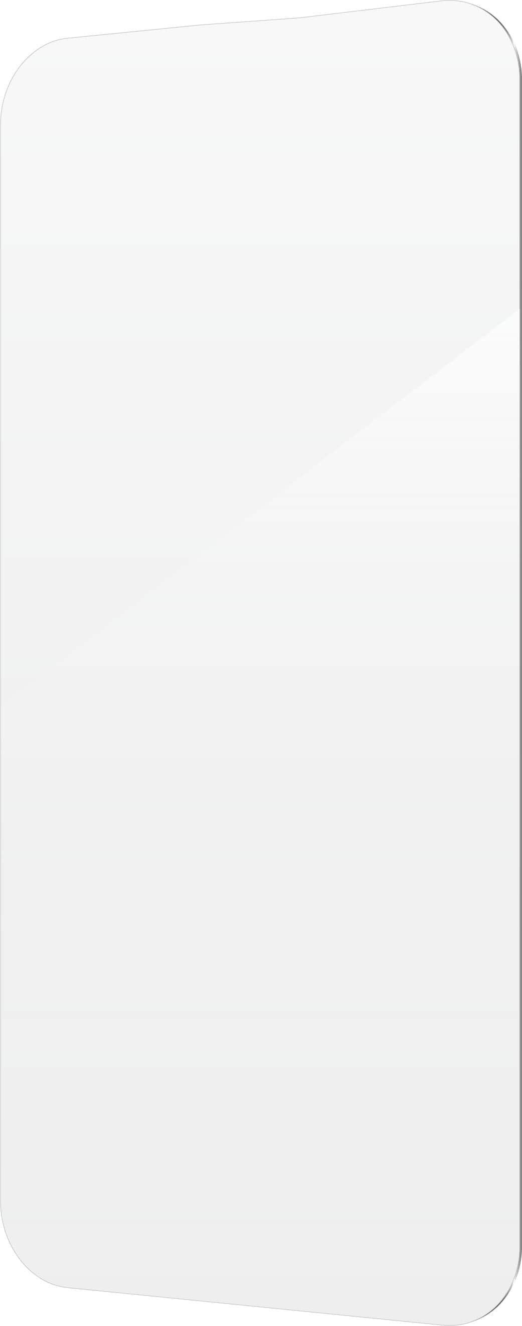 Left. ZAGG - Glass XTR4 Advanced Edge-to-Edge Screen Protector for Apple iPhone 16 Plus, iPhone 15 Plus - Clear.