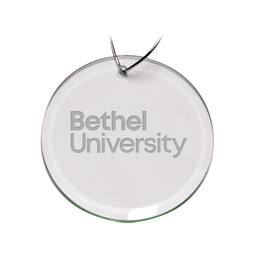 Jardine - Bethel Wildcats Team Logo 3'' Round Glass Ornament - Multicolor