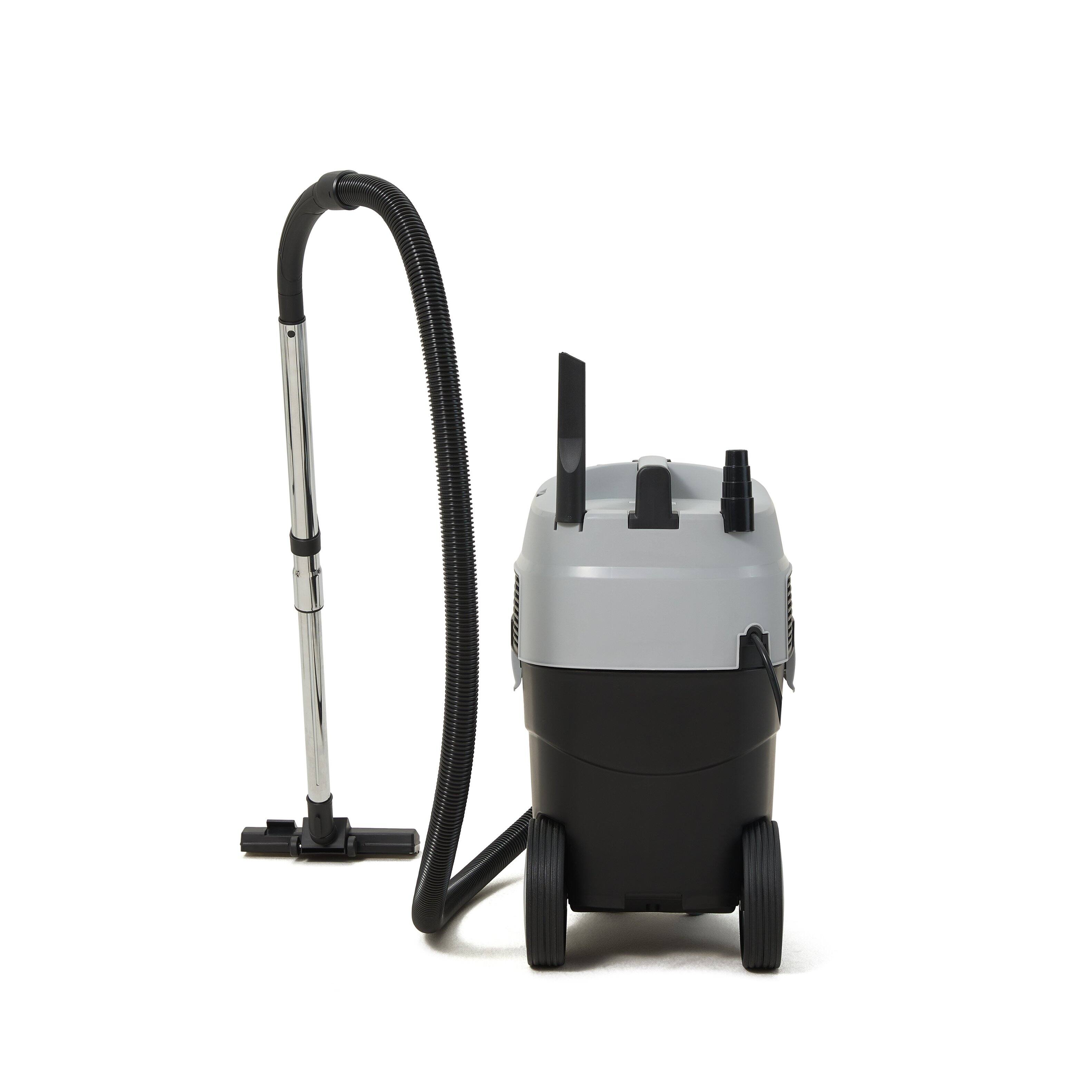 Alt View 7. Dapper Supply - Dapper Supply 8 Gallon Wet Dry Dust Extractor Vacuum Auto HEPA Filter Tool Auto Start 140 CFM 20 kPa - Grey.