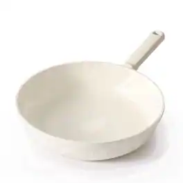 SENSARTE - 10" Nonstick Ceramic Frying Pan Skillet, Induction Omelette Pan, Healthy Cookware with Stay-Cool Handle, Dishwasher Safe - White