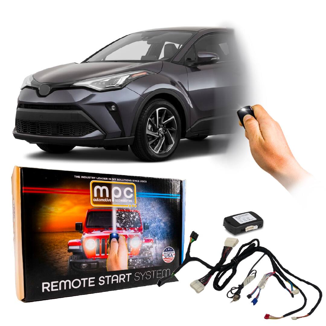 MPC - Remote Start Kit For Toyota C-HR 2020-2022 | Plug and Play | Lock 3X to Start - Black