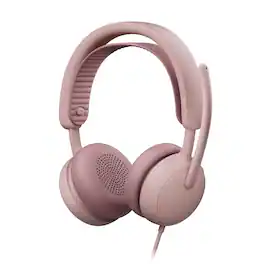 Logitech - Zone Wired 2 ANC Closed-Back On-Ear Stereo Headset, UC - Rose