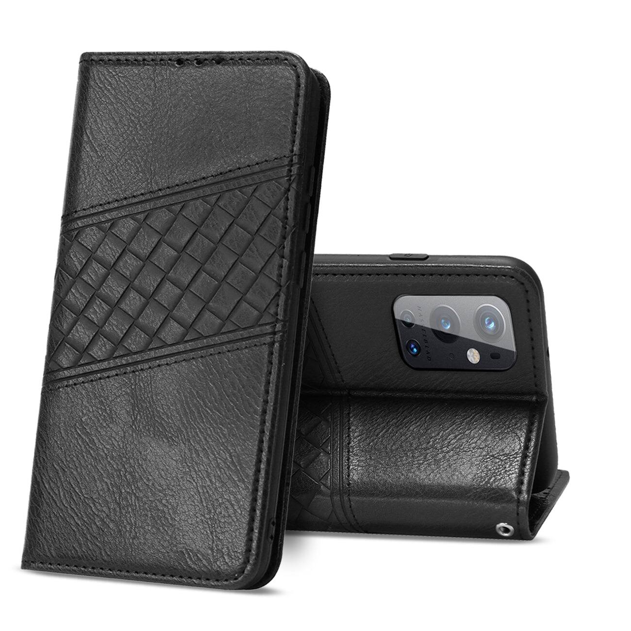 Reiko - One Plus 9 Pro 5G 3-In-1 Wallet Case In - Black