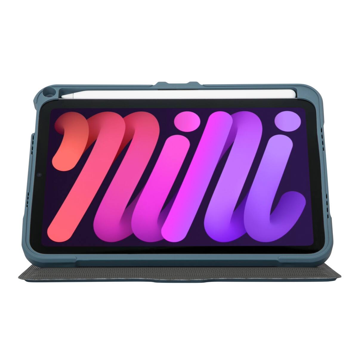 Alt View 18. Targus - Pro-Tek Antimicrobial Case for Apple iPad mini (A17 Pro) and Apple iPad mini (6th generation 2021) - China Blue.
