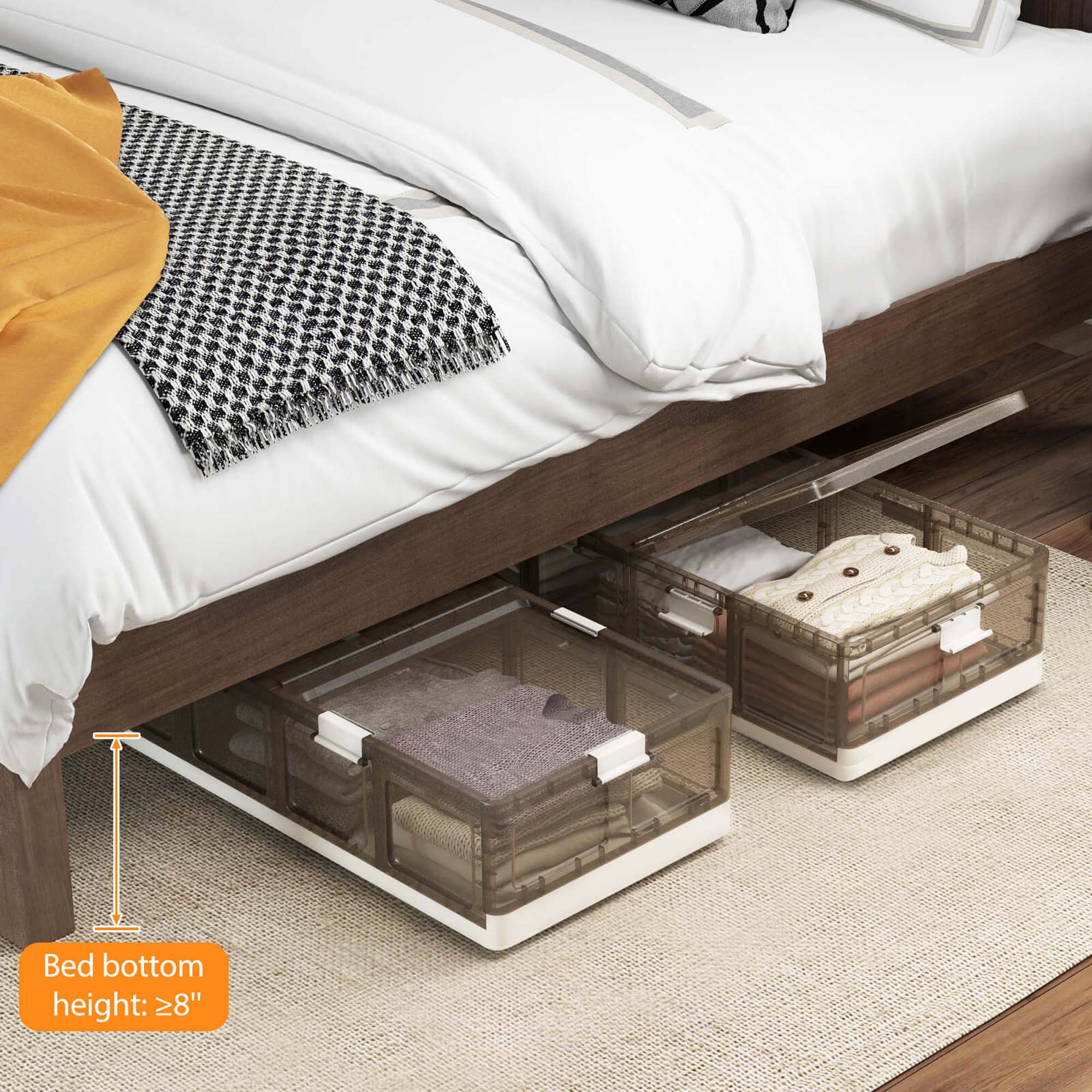 Bed bottom height: ≥8"