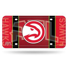 Rico Industries - Atlanta Hawks NBA 12x6 Metal License Plate Auto Tag - Multi