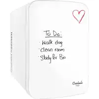 Cooluli - Vibe 0.5 Cu. Ft. Mini Fridge - White - Front_Zoom