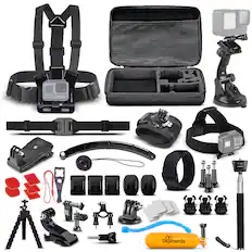 Front. GoPro - DigiNerds 50 in 1 Action Camera Accessory Kit For GoPro Bundle.