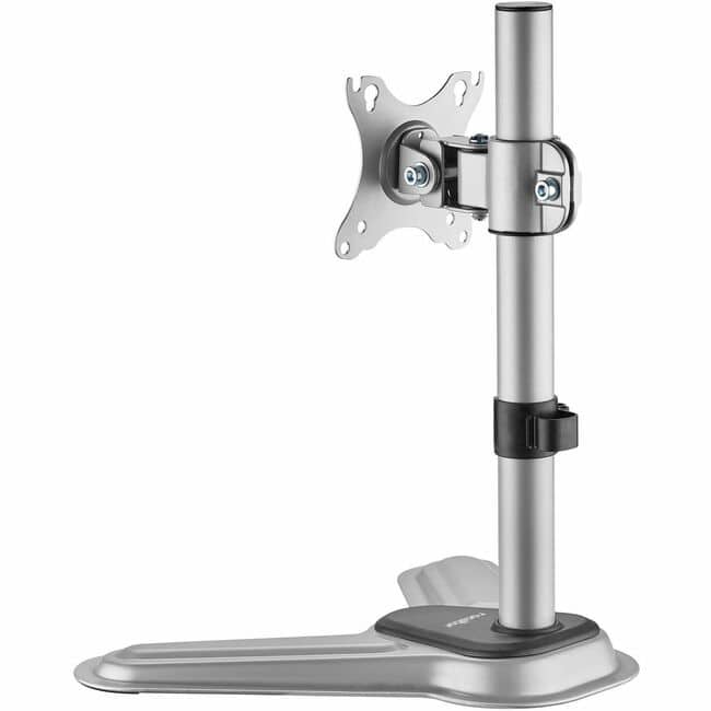 Rocstor - ErgoReach Mounting Pole for Monitor, Display - Height Adjustable - 1 Display(s) Supported - 17" to 32" - Silver