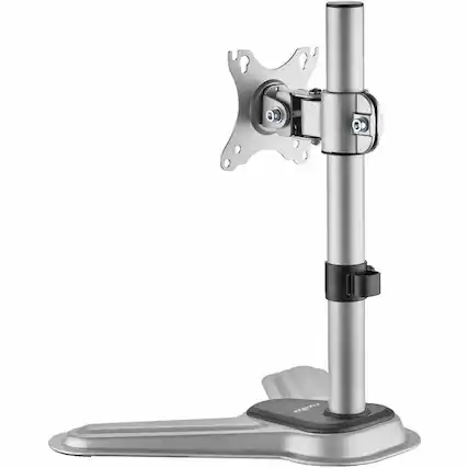 Front. Rocstor - Rocstor ErgoReach Mounting Pole for Monitor, Display - Silver - Height Adjustable - 1 Display(s) Supported - 17" to 32" - Silver.