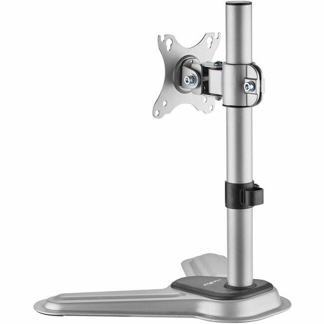 Front. Rocstor - Rocstor ErgoReach Mounting Pole for Monitor, Display - Silver - Height Adjustable - 1 Display(s) Supported - 17" to 32" - Silver.