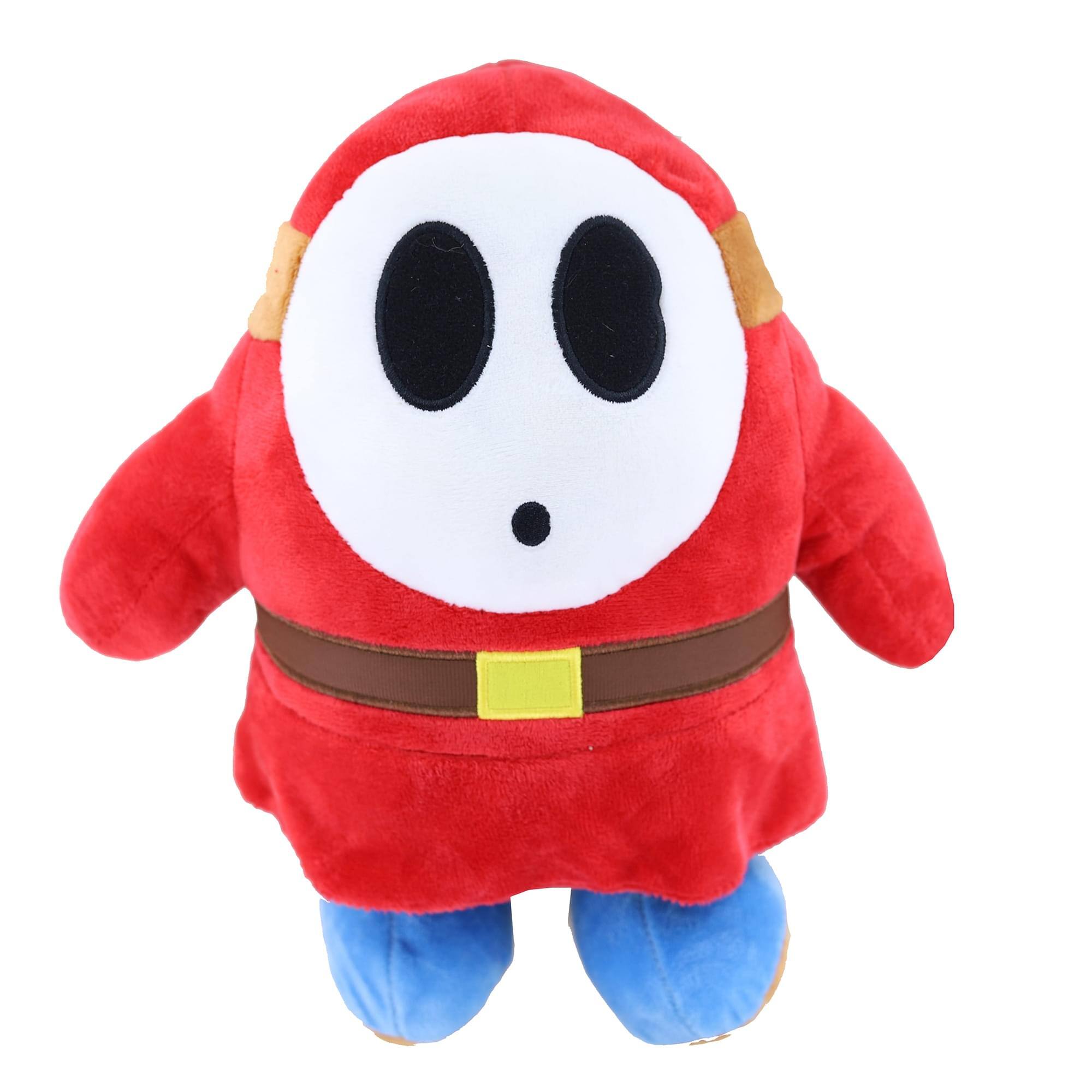 Front. Johnny's Toys - Super Mario Villains 12 Inch Plush | Shy Guy - Red.