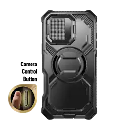 i-Blason - Armorbox Case for iPhone 16 Pro Max – MagSafe, Kickstand, Screen Protector, Military-Grade - Black