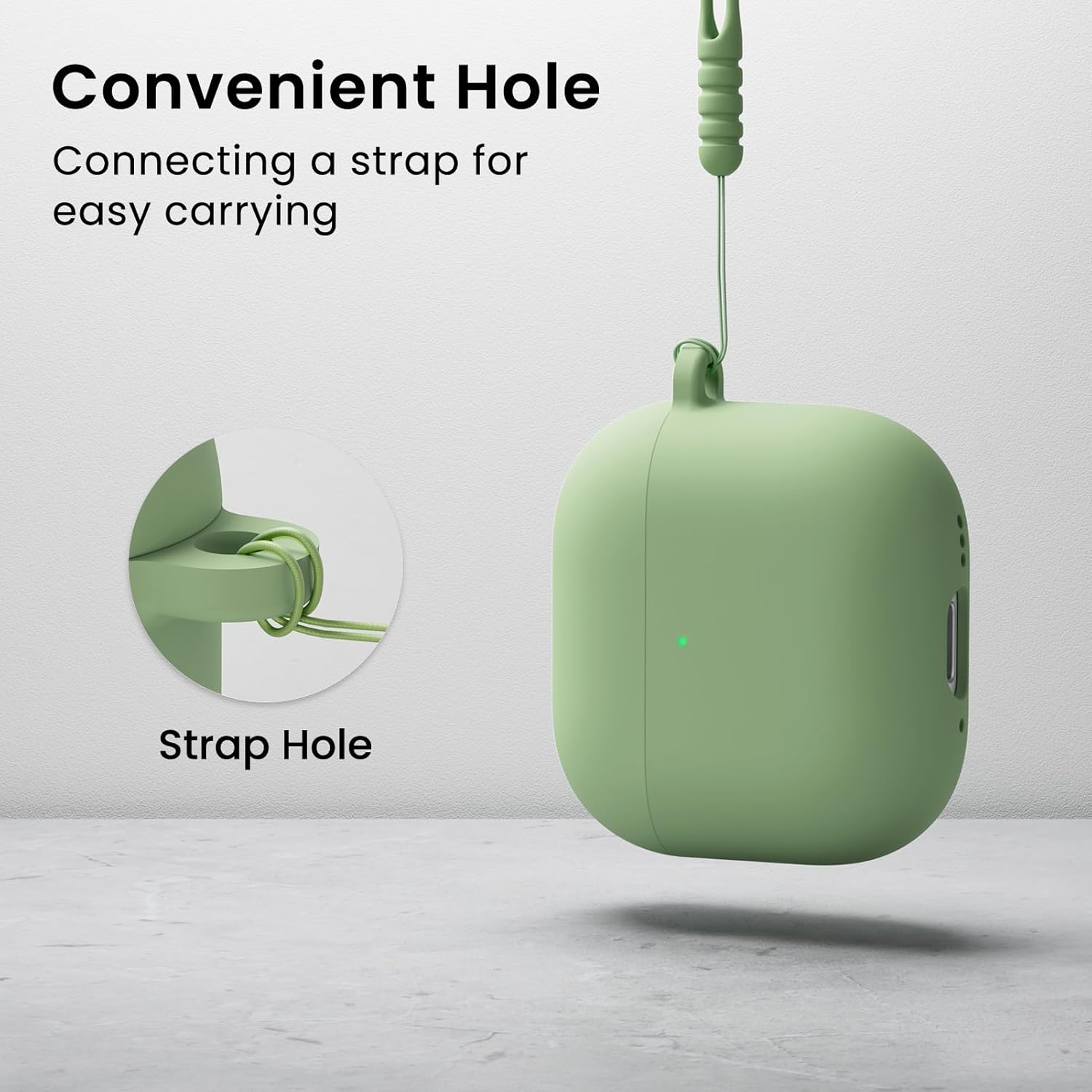 Convenient Hole: Connecting a strap for easy carrying

Strap Hole