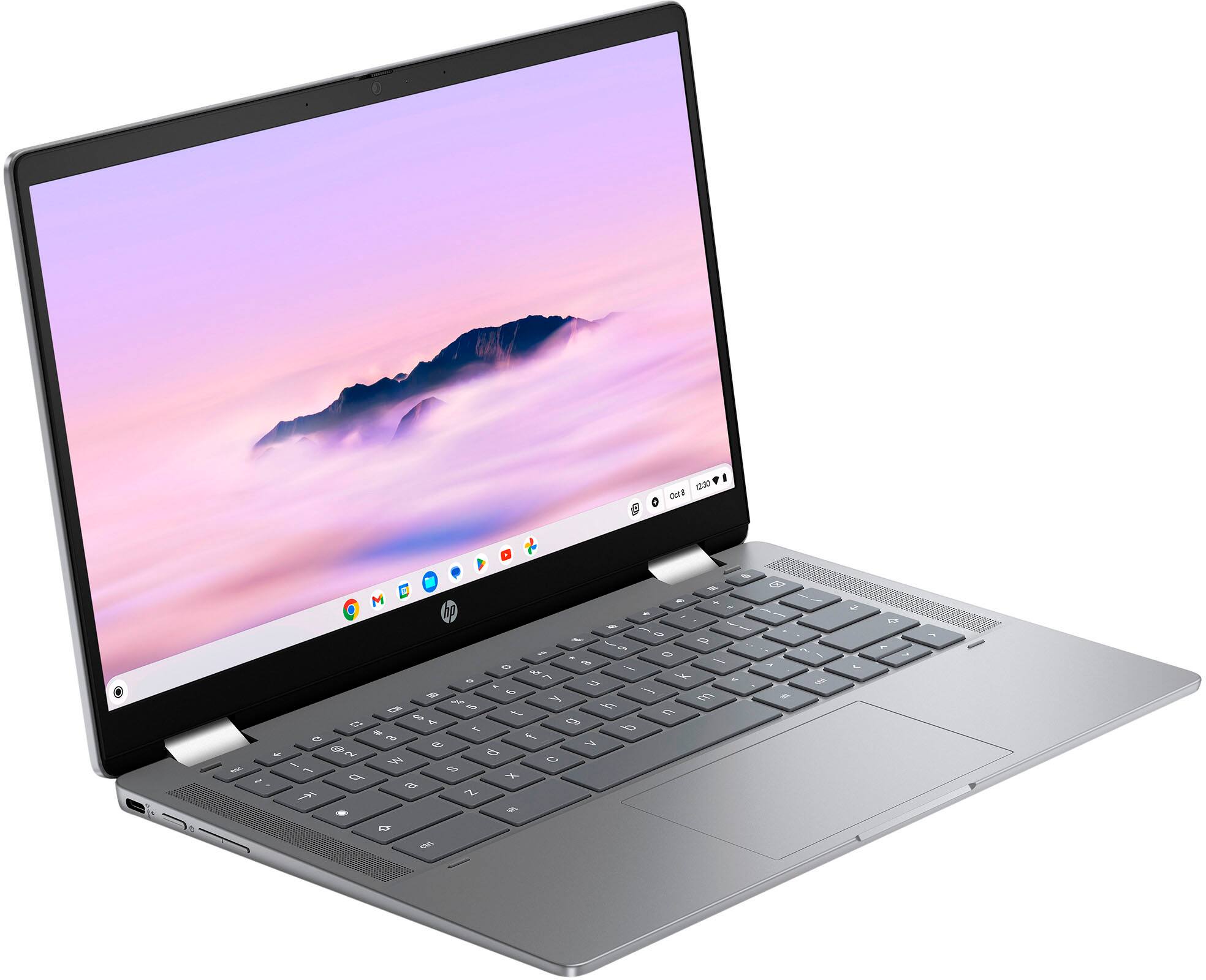 Alt View 11. HP - 14" 2-in-1 Full HD Touch-Screen Chromebook Plus Laptop with Google AI - Intel Core i3 N305 2023 - 8GB Memory - 256GB UFS - Meteor Silver.