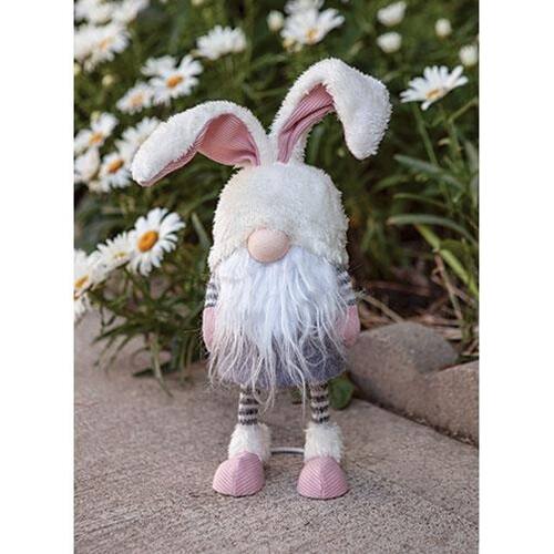 Angle. BreeBe - *Striped Bunny Wobble Gnome w/Long Legs - Multi.