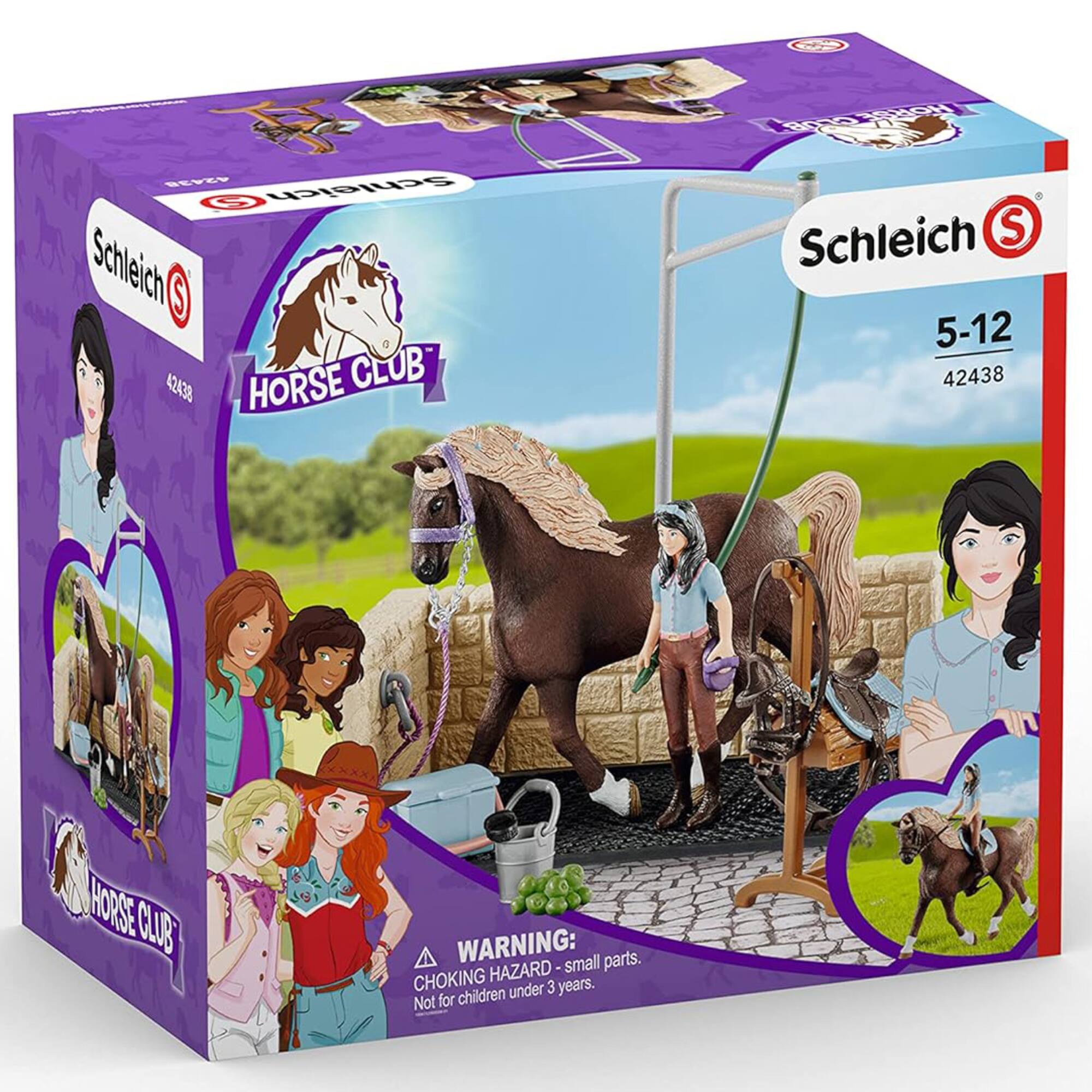 Schleich S 42438 HORSE CLUB Schleich S 5-12 42438 HORSE CLUB WARNING: small parts. CHOKING HAZARD under 3 years. Not for children.