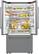 Alt View 20. Samsung - 36 in. Wide Bespoke AI 25 cu. ft. Counter Depth 3-Door French Door Refrigerator with Zero Clearance Fit - Stainless Steel.