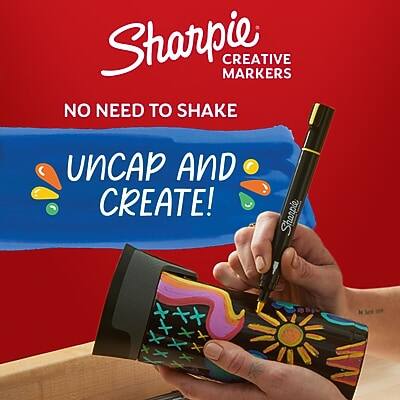 Sharpie Creative Markers  
No Need to Shake  
Uncap and Create!