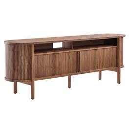 Cadence 71" Curved TV Stand by Modway - Walnut