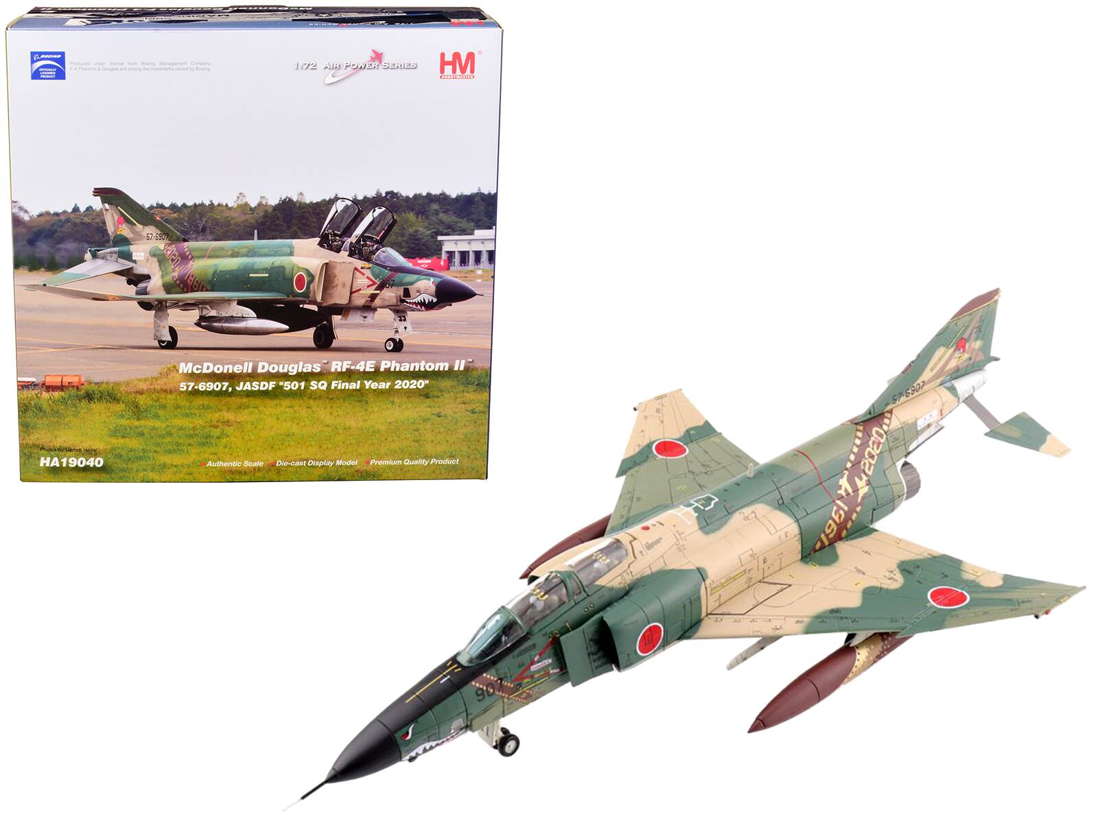 - Corses
- 12 Ad POWEA SG HM CCCIO 5705 en E8 HA19040
- McDonell Douglas RF-4E Phantom "57-6907, JASDF "501 SQ Final Year 2020"
- Authentic Scale Die-Cast Display Model
- Premium Quality Product
- Product ID SPSSOP 5907
- 2020