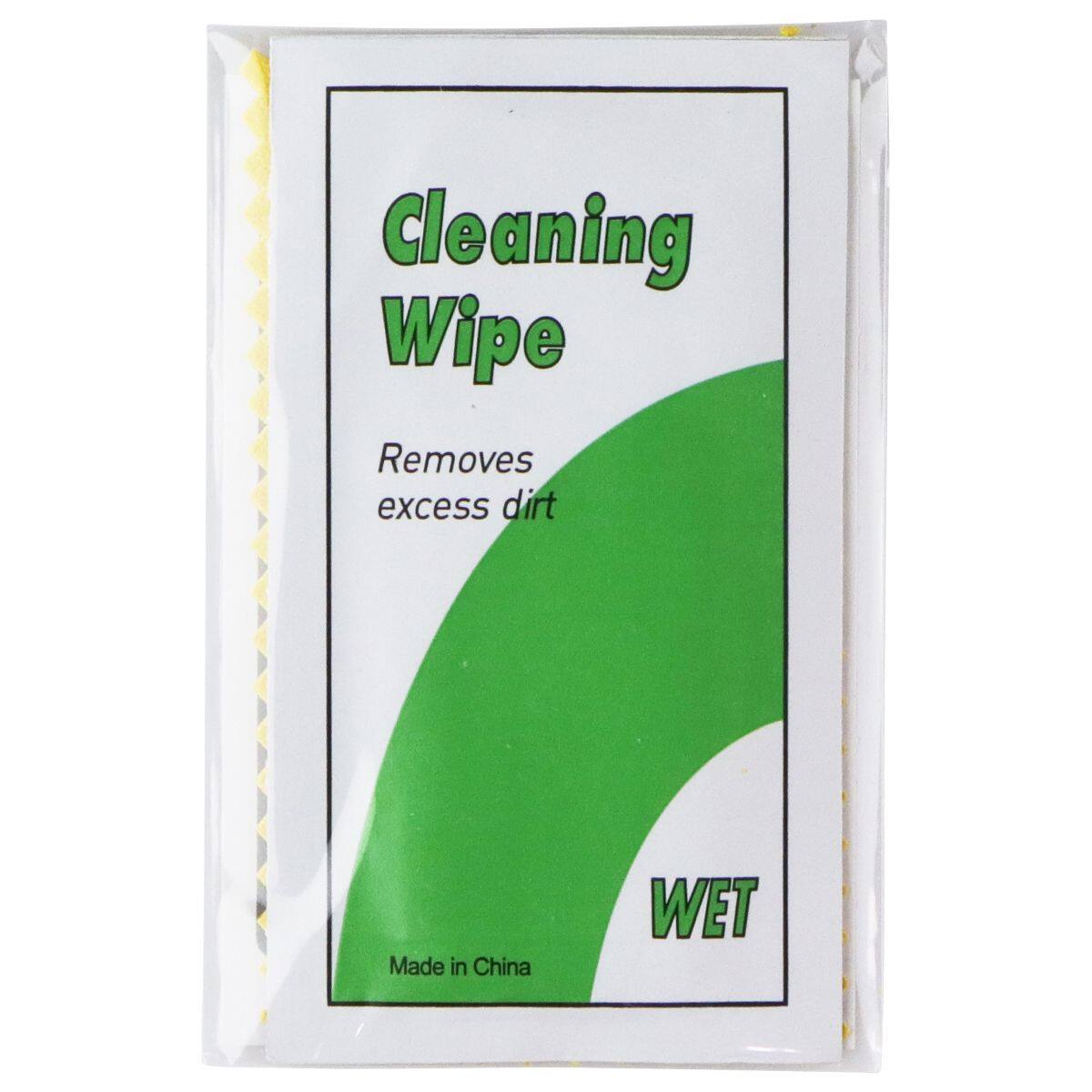 Cleaning Wipe  
Removes excess dirt  
Made in China  
WET