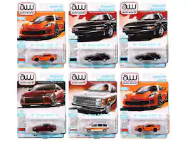 Autoworld - Auto World Premium 2024 Set A of 6 pieces Release 2 1/64 Diecast Model Cars by Auto World - Multi