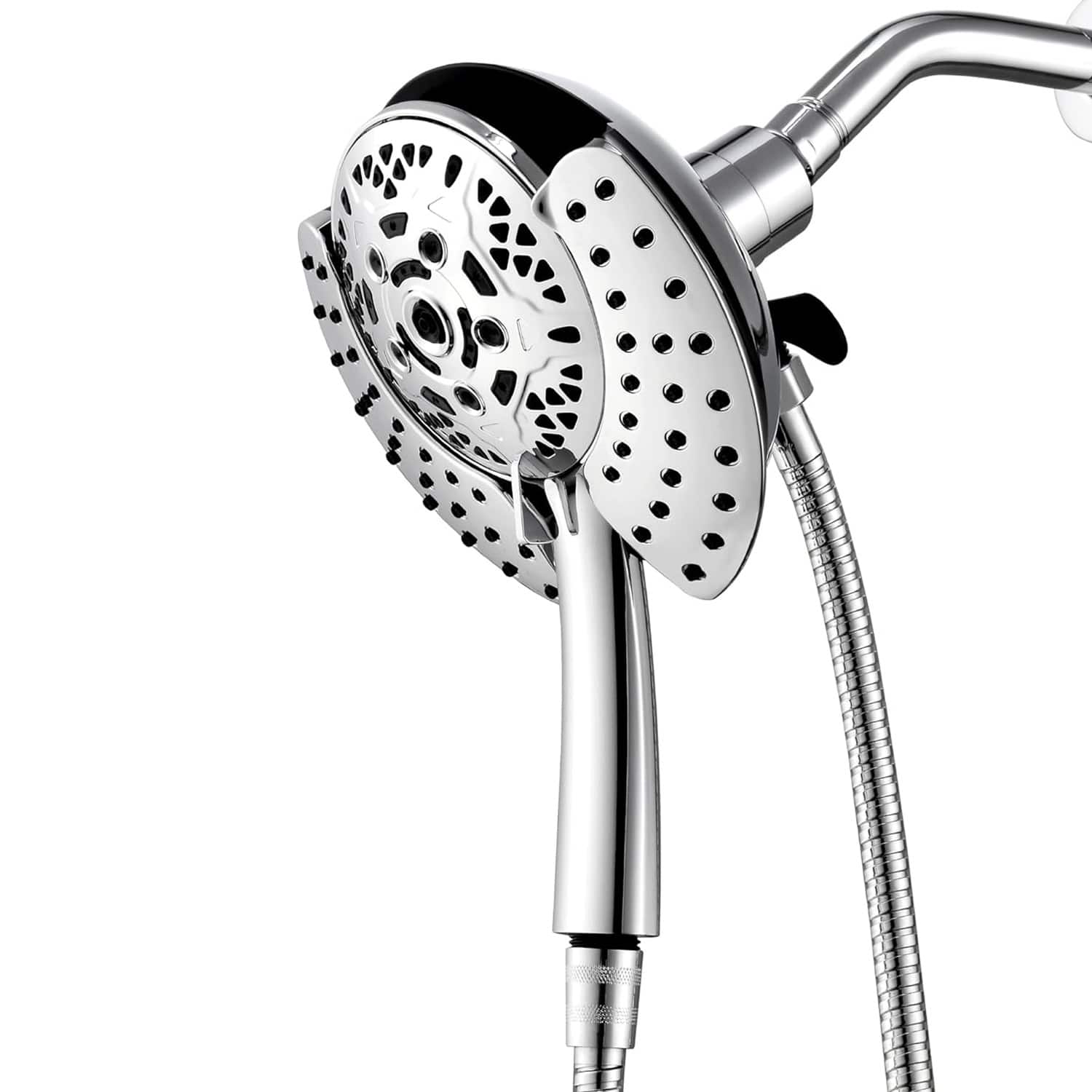 Aquabliss - 2 in 1 High Pressure Handheld Rain Shower Head - Chrome