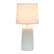 Angle. Simple Designs - Textured Linear Ceramic Table Lamp - Off white.