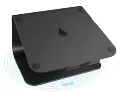 Rain Design mStand360 Laptop Stand w/ Swivel Base - Black - Front_Zoom
