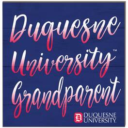 Jardine - Duquesne Dukes 10'' x 10'' Grandparent Plaque - Navy