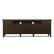 Back. Simpli Home - Warm Shaker 72W Low TV Stand with Drawers, Doors and Cubbies - Tobacco Brown.