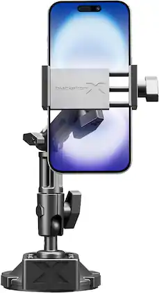 Bracketron - X Heavy Duty Cell Phone Dock PRO Phone Mount for Truck & Car Windshield Dashboard - Black