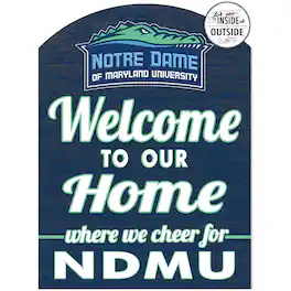 Jardine - Notre Dame of Maryland Gators 16'' x 22'' Indoor/Outdoor Marquee Sign - Blue