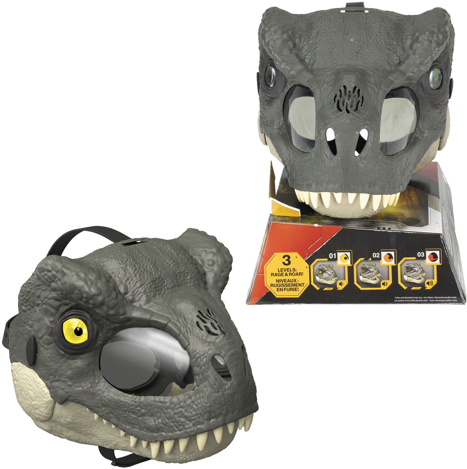 Mattel - Jurassic World: Rebirth Rage 'N Roar Tyrannosaurus Rex Mask - COLLECTABLES - Multicolor