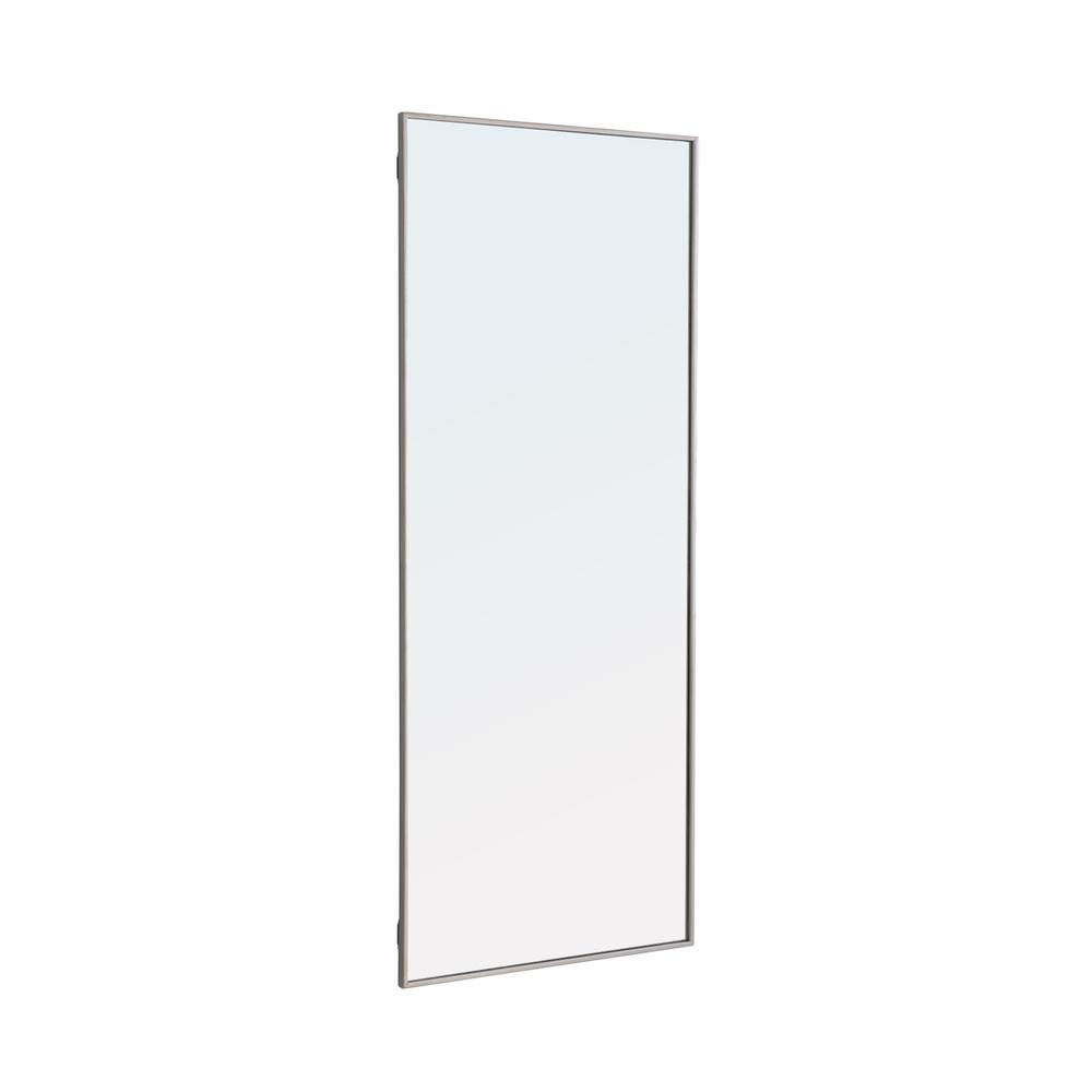 Alt View 8. Elegant Decor - Metal frame Rectangle Mirror 30 inch Silver - Silver.