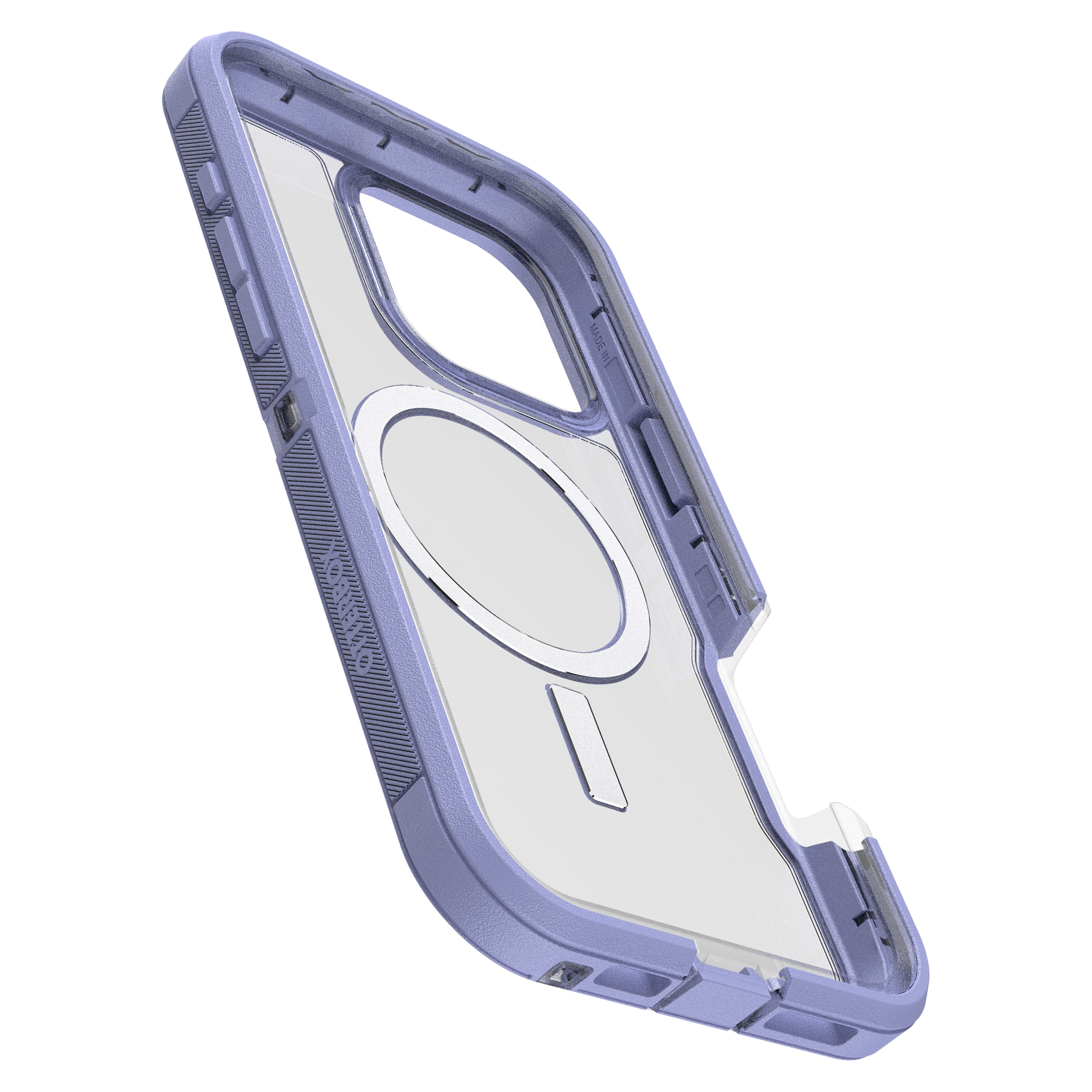 Left. OtterBox - Defender Series Pro XT Hard Shell for MagSafe for Apple iPhone 16 Pro Max - Lavender Haze.