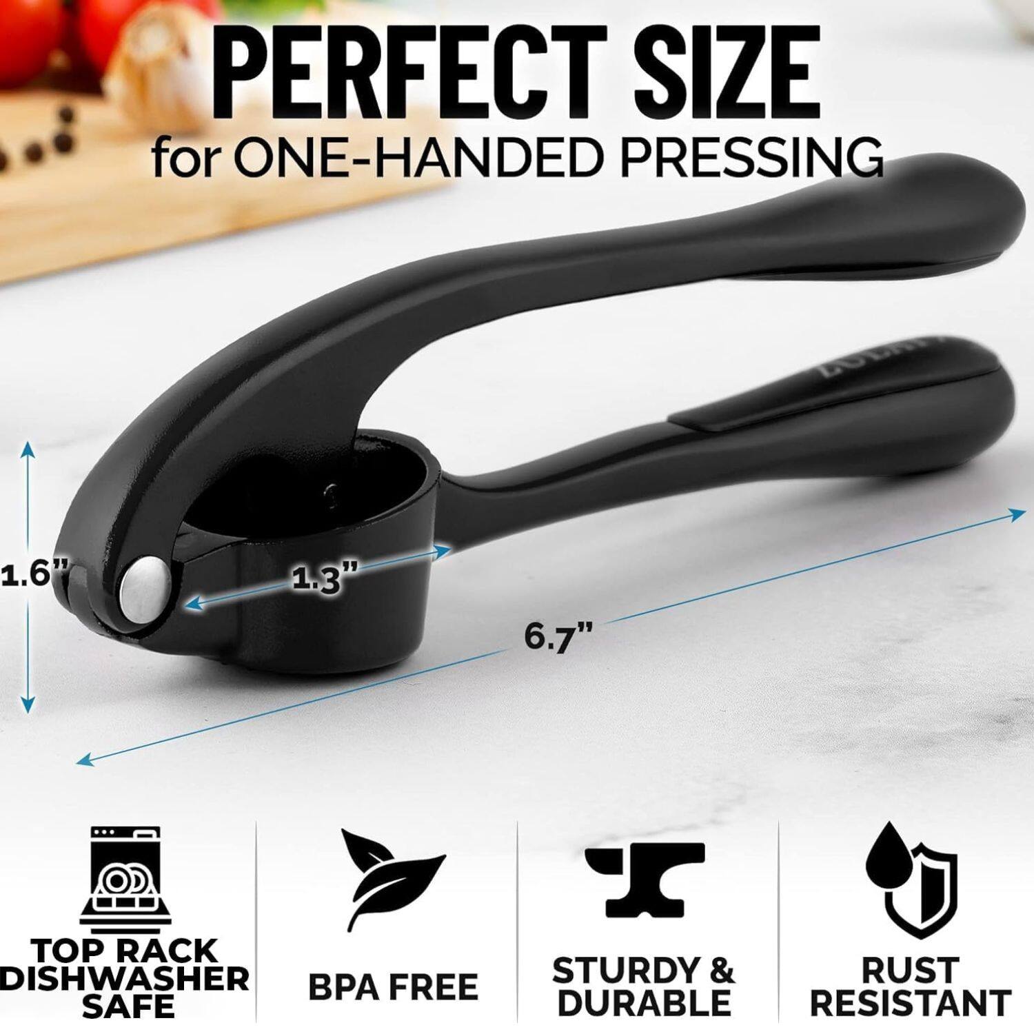 PERFECT SIZE for ONE-HANDED PRESSING 1.6" 1.3" 6.7" I TOP RACK DISHWASHER BPA FREE STURDY & DURABLE RUST RESISTANT